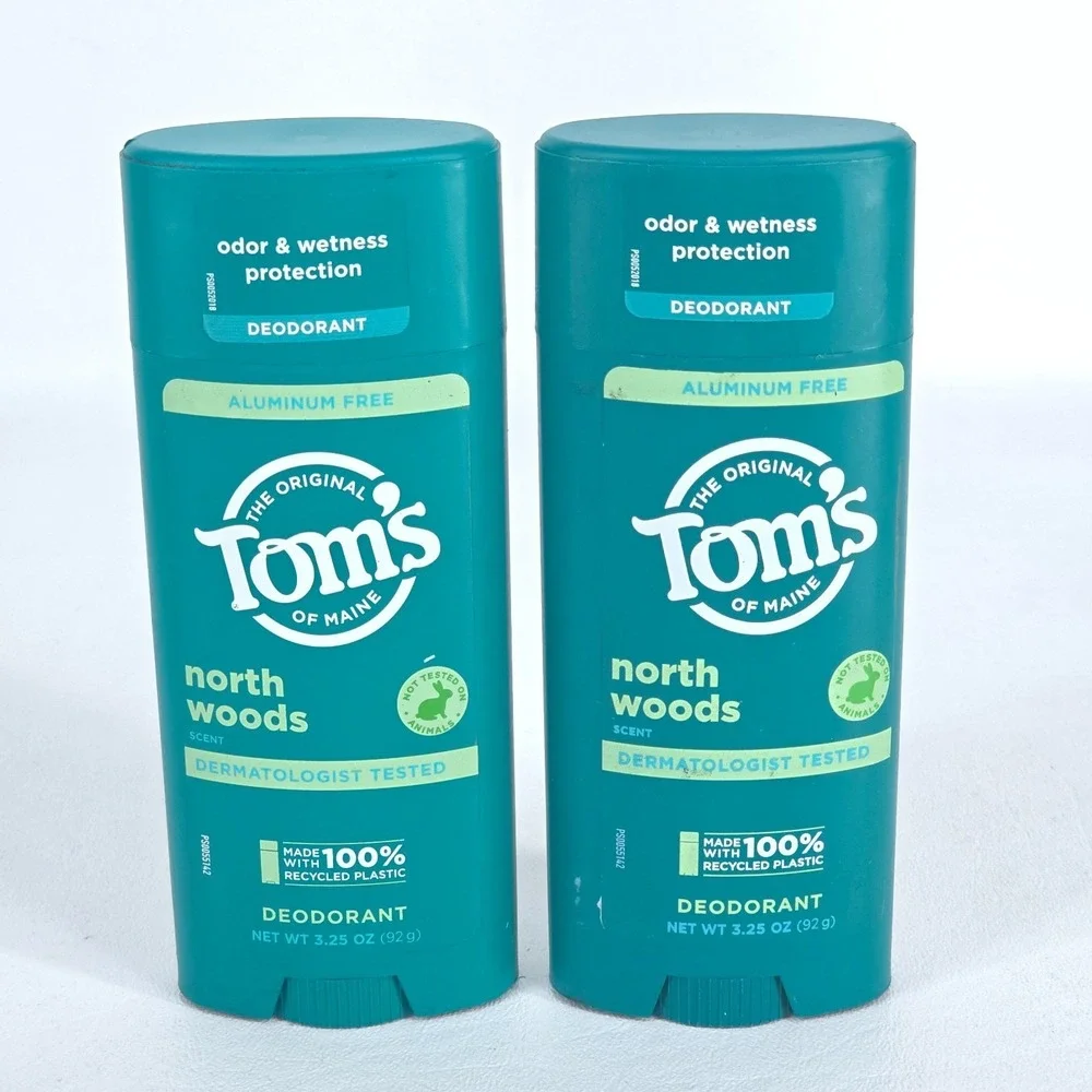 Natural‎ Deodorant Pack of 2 Tom's of Maine North Woods 3.25 oz Aluminum Free